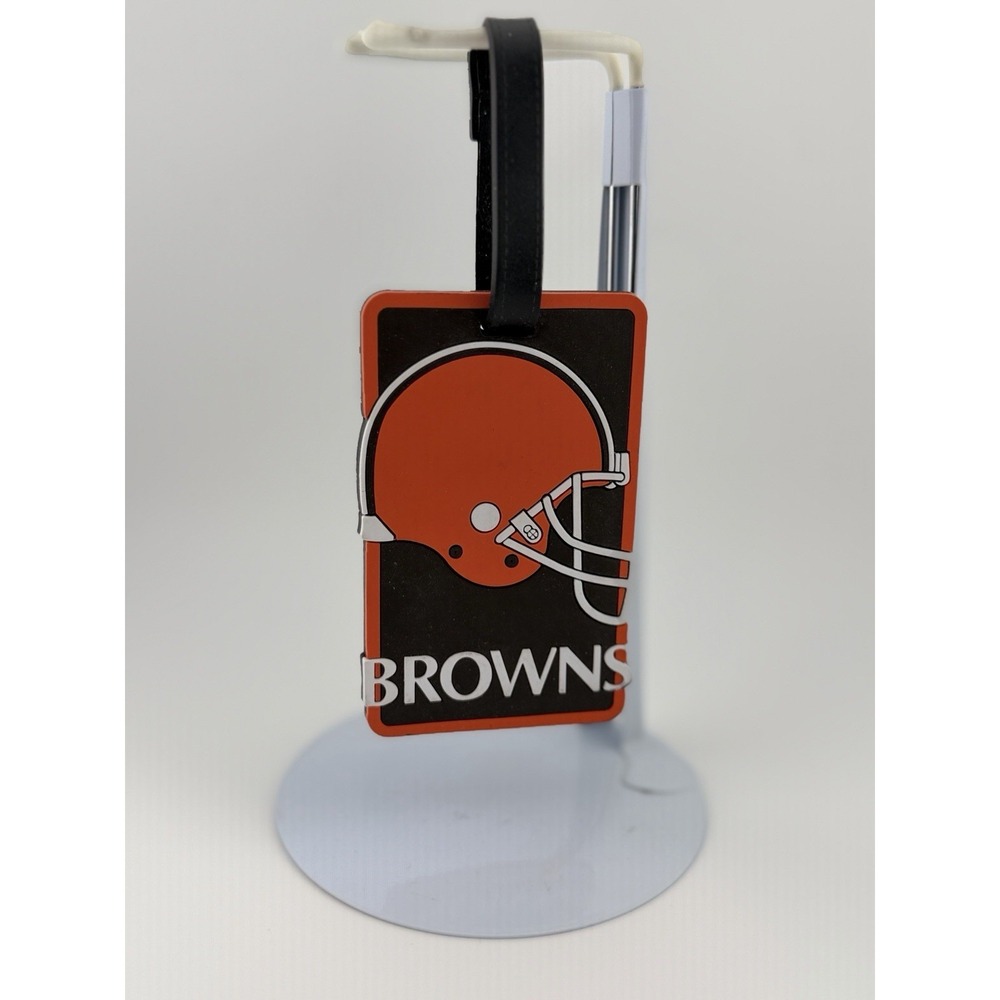 Vintage 2001 Cleveland Brown Rubber Luggage Golf Tag